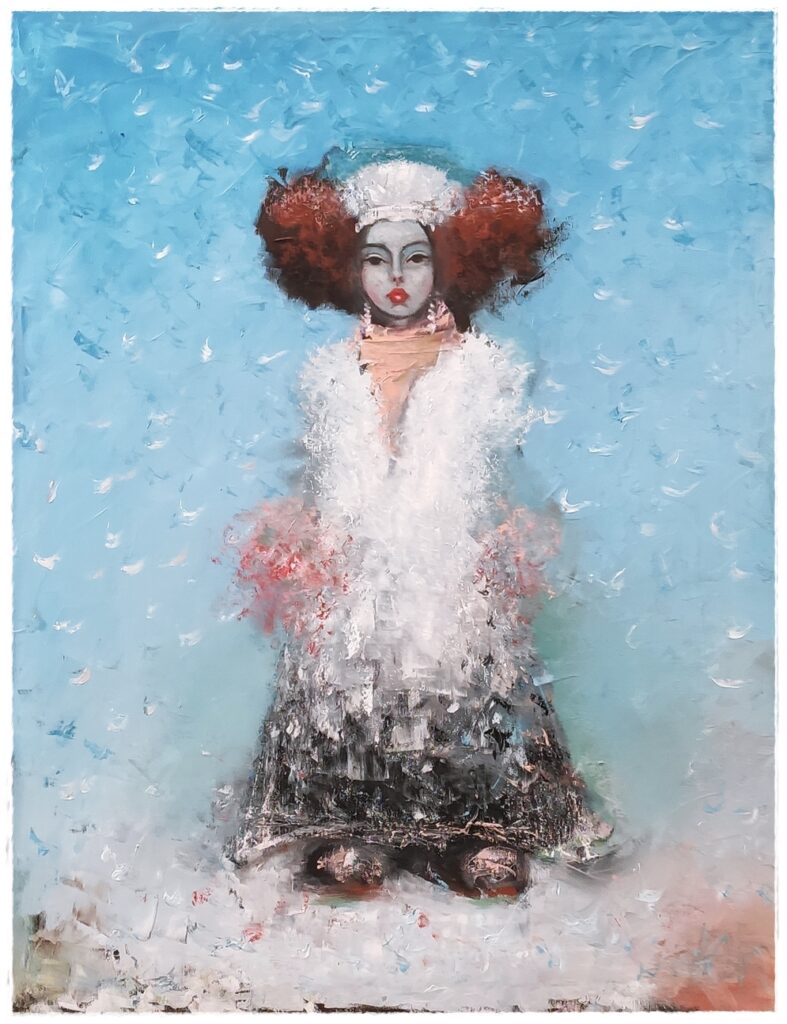 Libor Kawulok. Sníh. Olejomalba 70x85cm. PRODÁNO